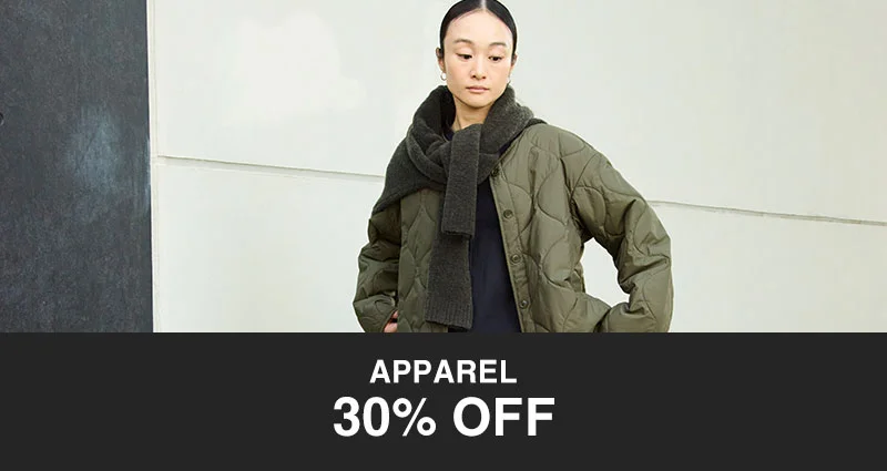 Shop Apparel 30% OFF