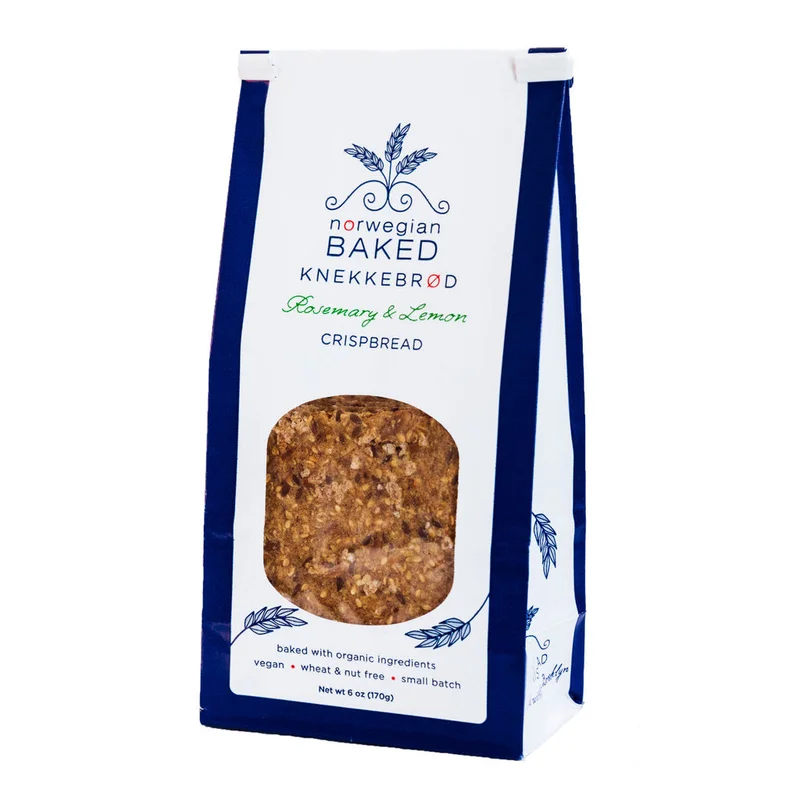Image of Knekkebrød Rosemary & Lemon Crispbread (Pack)