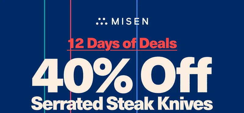 12 days of deals | 40% off serrated steak knives