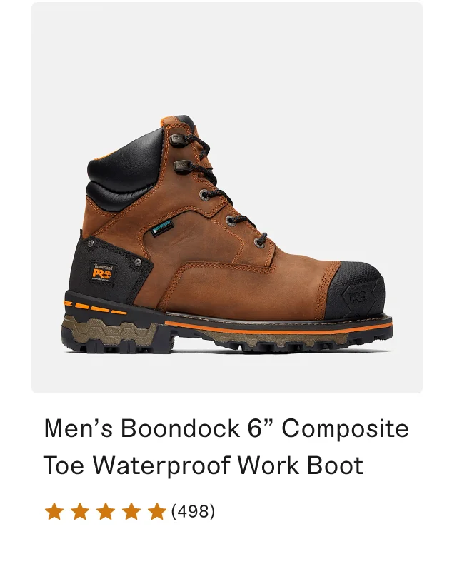 Men's Boondock 6 Inch Composite Toe Waterproof Work Boot