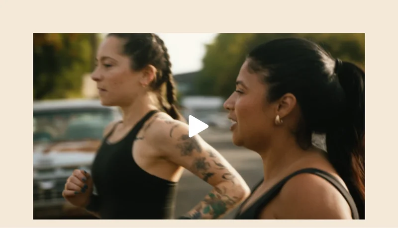 a mindful mover and her friend start the day with a brisk morning run