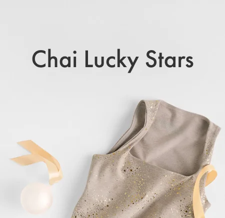 Chai Lucky Stars SoftShine Square Neck Cropped Tank