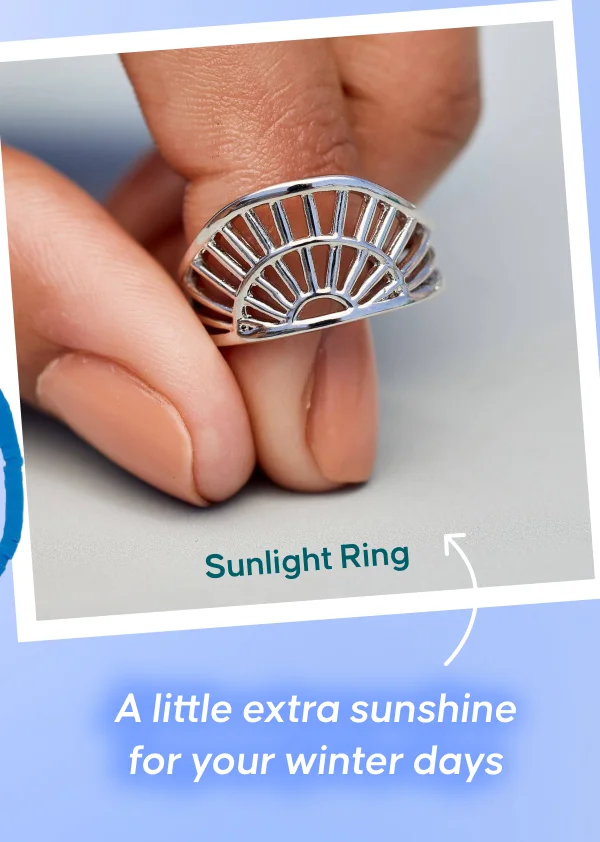 Sunlight Ring. A little extra sunshine for your winter days.