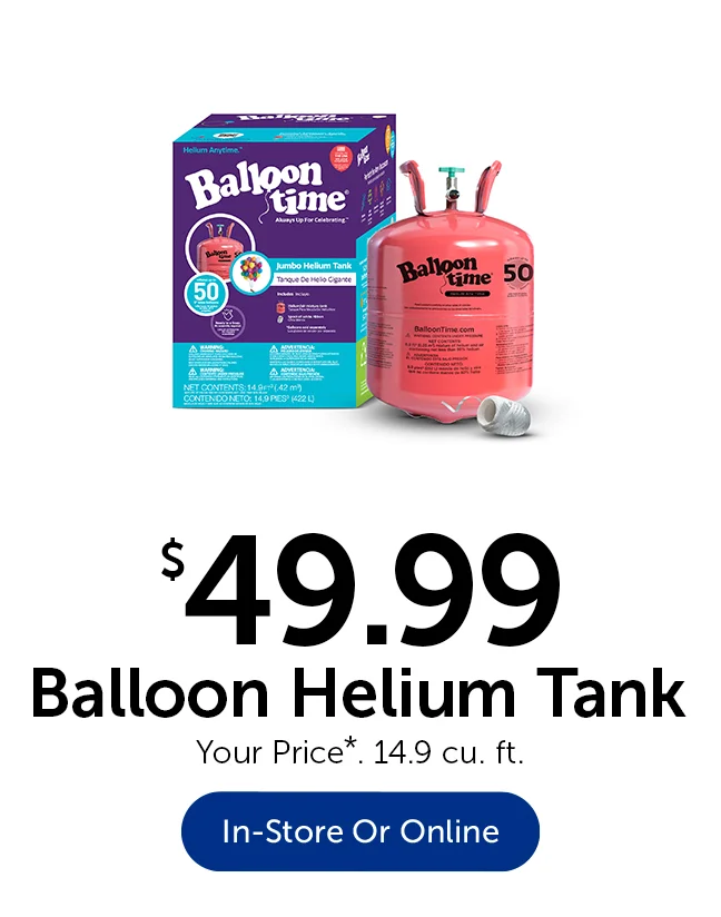 $49.99 Balloon Helium Tank - 14.9 cu. ft.