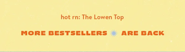 More Bestsellers Are Back