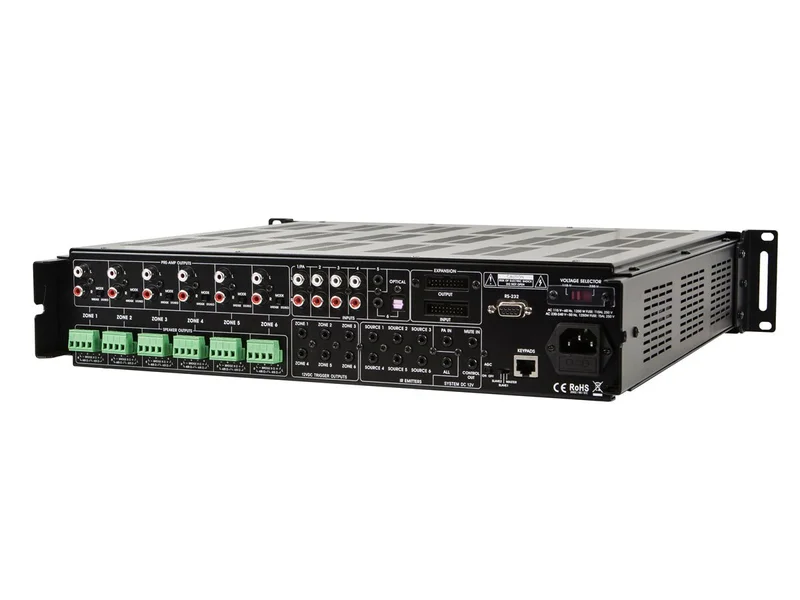 Monoprice 6-Zone Home Audio Multizone Controller and Amplifier Kit