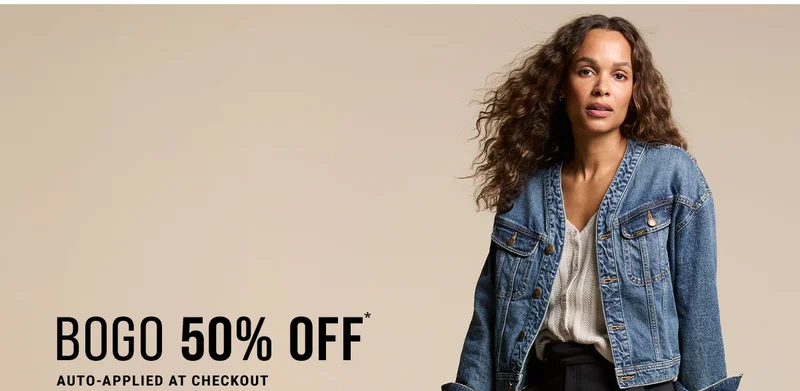 Bogo 50% off*