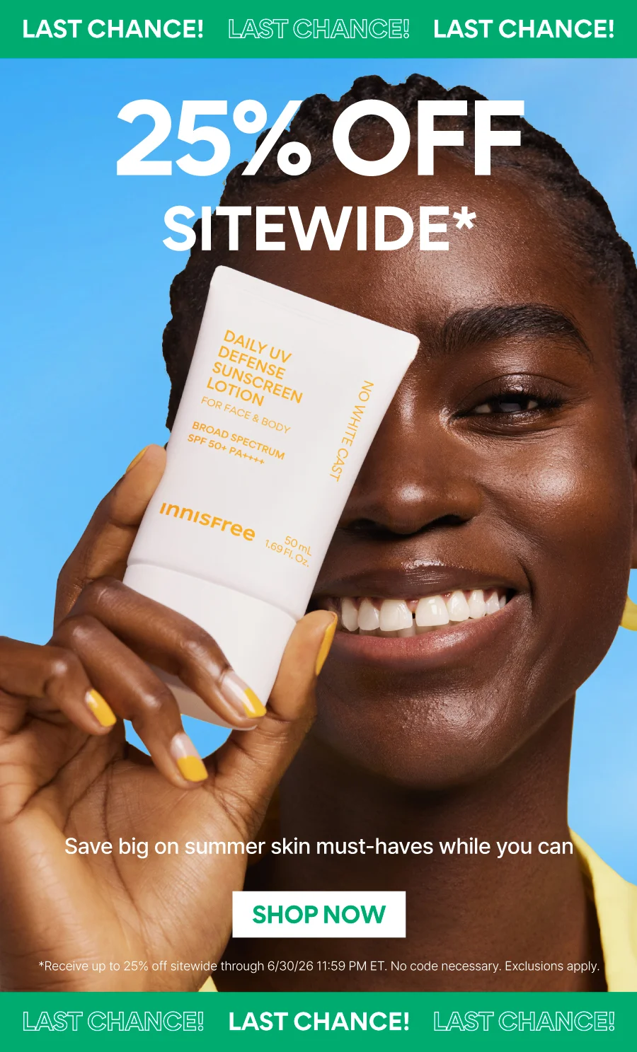 25% OFF SUMMER FAVS