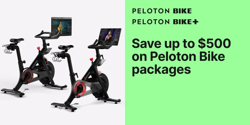 Save up to $500 on Peloton Bike packages