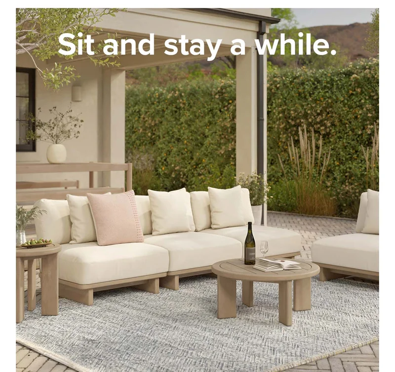 Sit and stay a while.