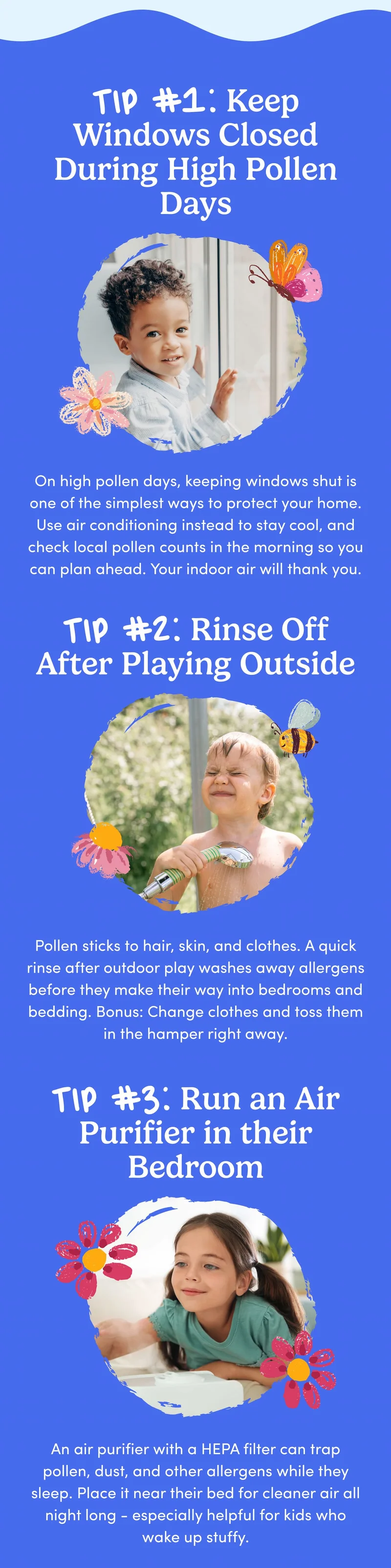 TIP #1: Keep Windows Closed During High Pollen Days