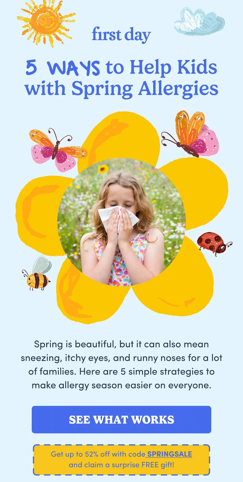 5 Ways to Help Kids with Spring Allergies