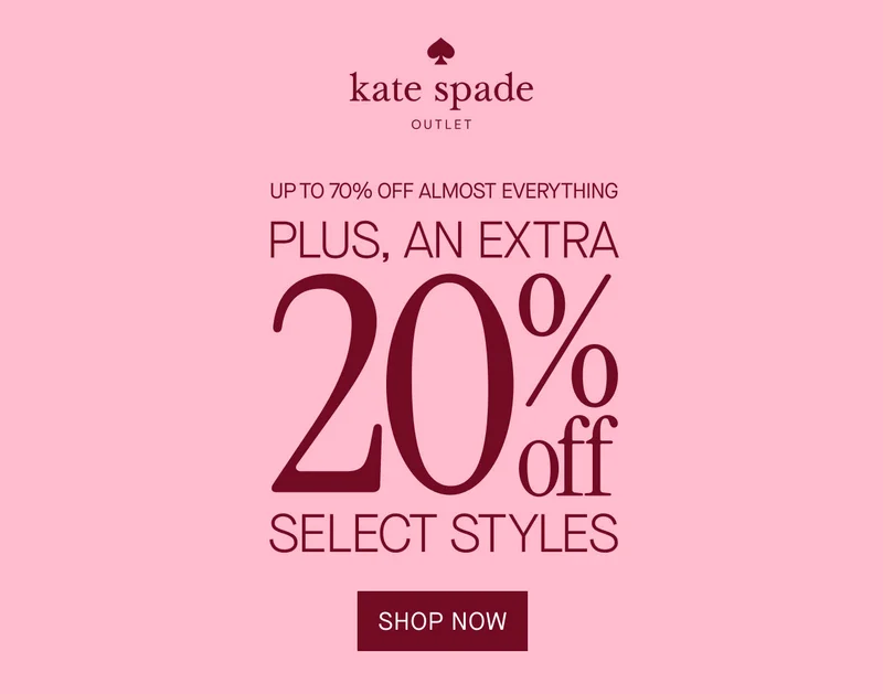 UP TO 70% OFF ALMOST EVERYTHING PLUS, AN EXTRA 20% OFF SELECT STYLES