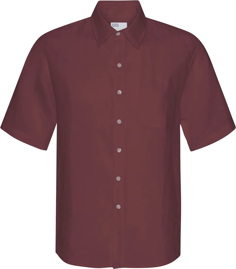 Colorful Standard,  Linen Short Sleeve Shirt - Men's