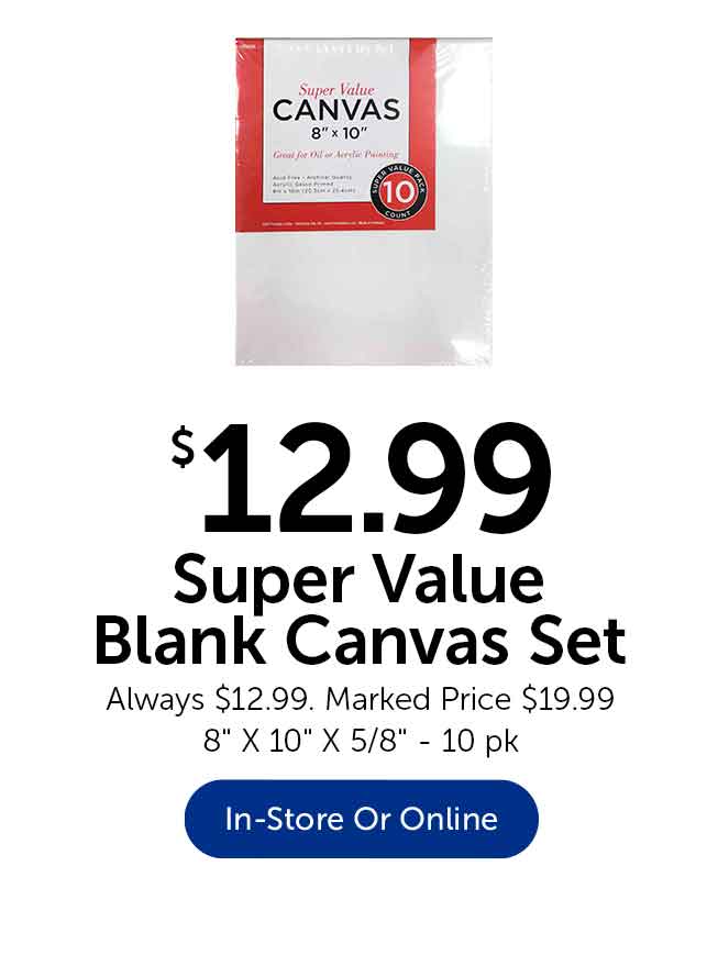 10 Pk Canvas Set