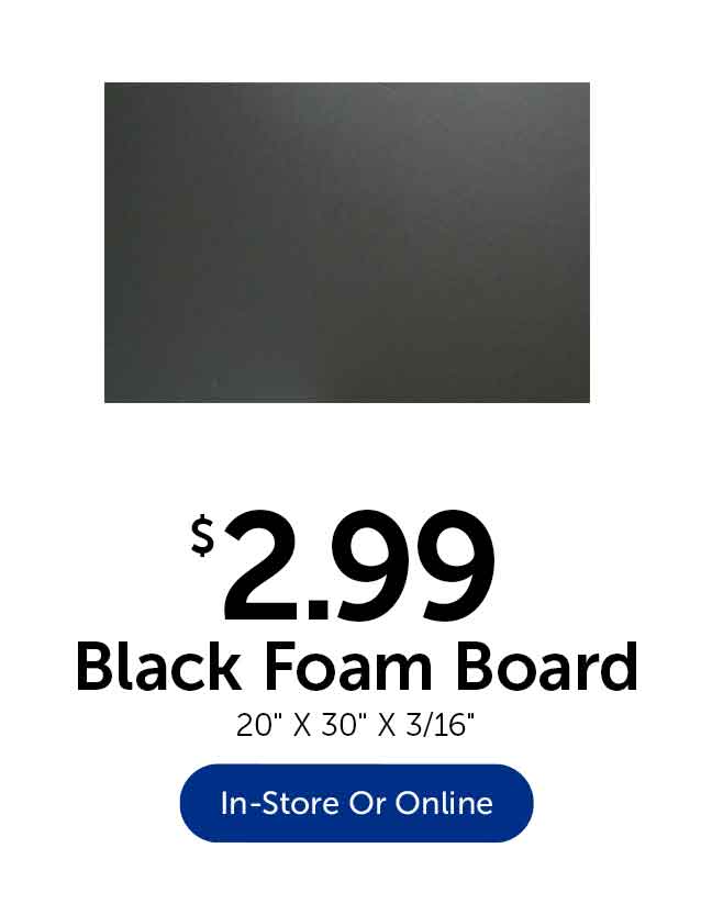 Black Foam Board