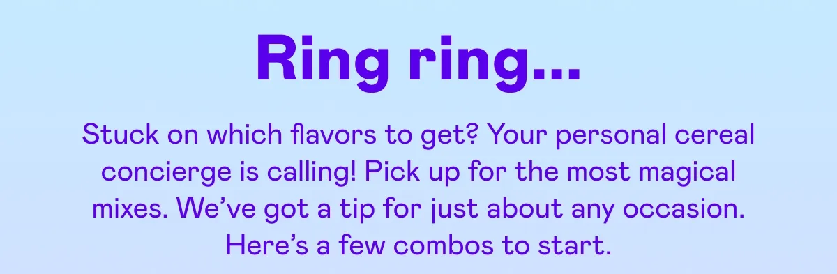Ring ring...