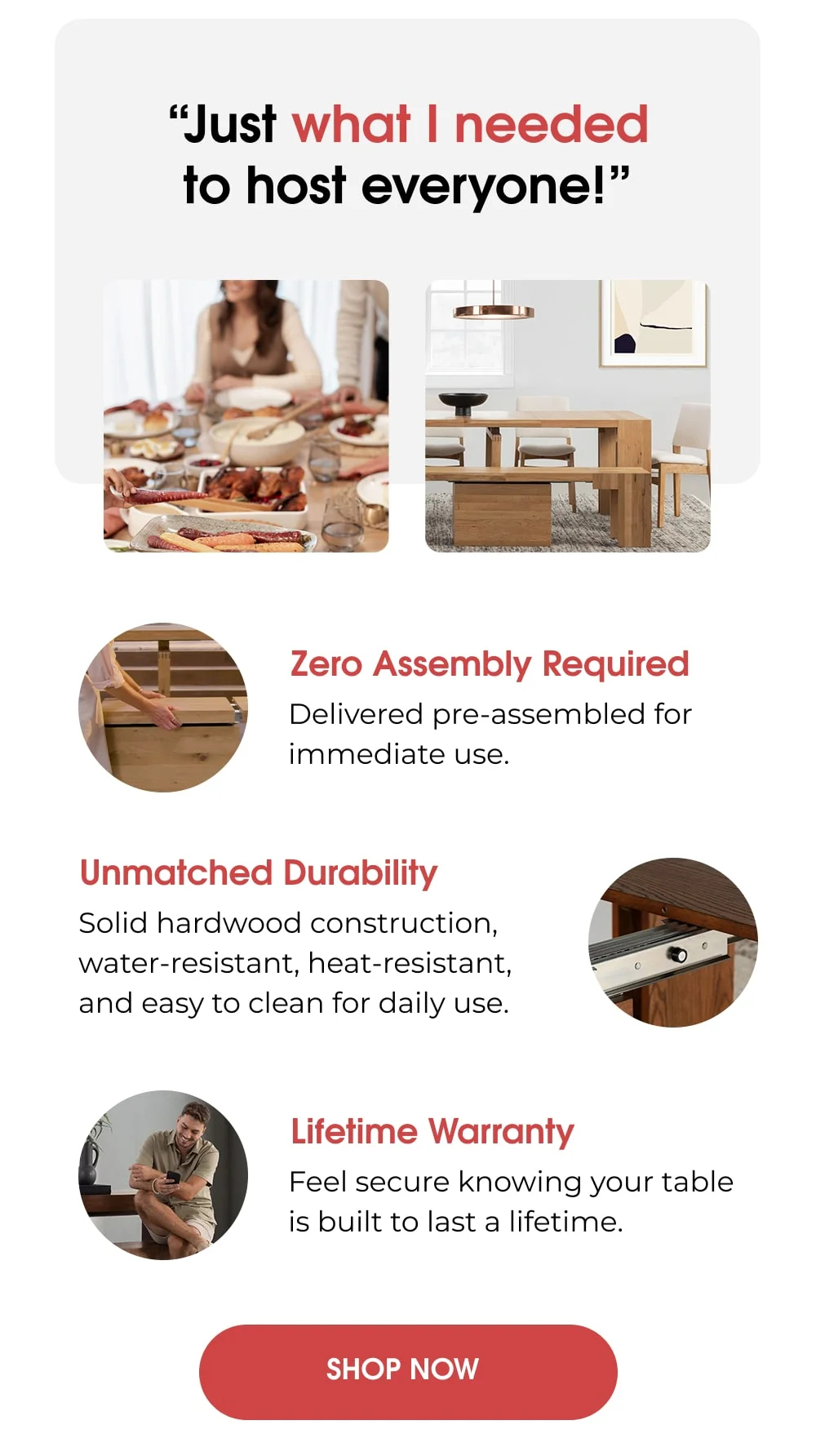 Make every event special with Transformer Tables, the ultimate flexible dining solution.