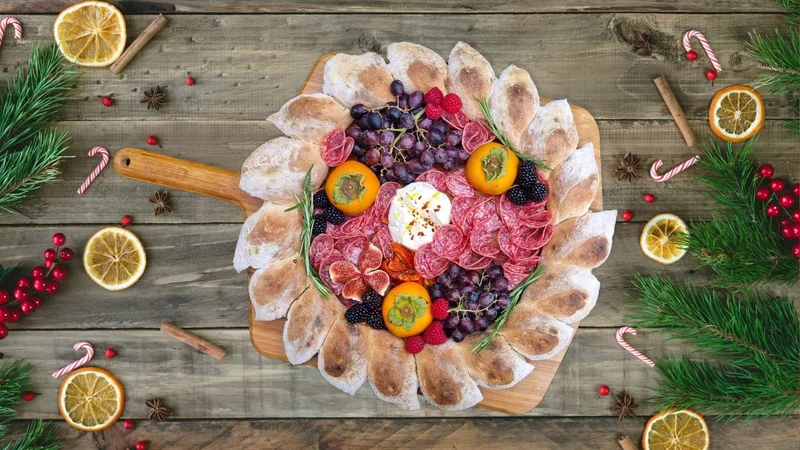 Giant Bread Wreath Centerpiece