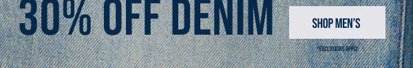 30% off Denim Shop Men's
