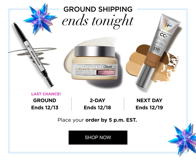 Ground Shipping ends tonight
