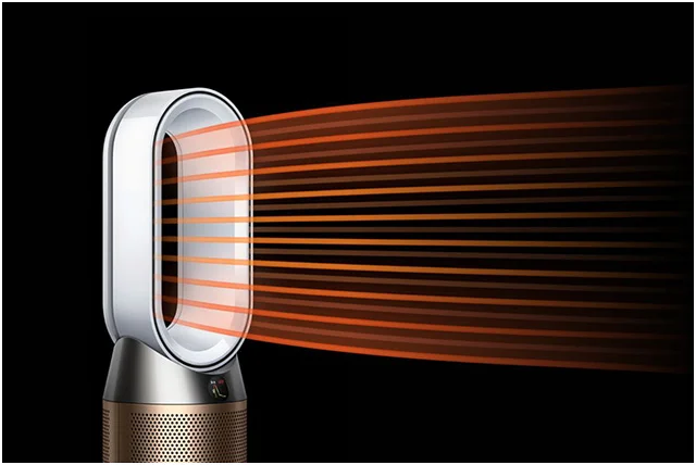 A purifier heater projecting powerful airflow