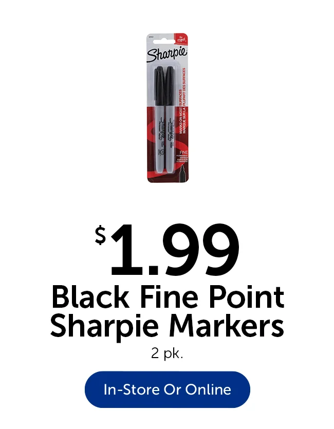 Black Sharpie Markers