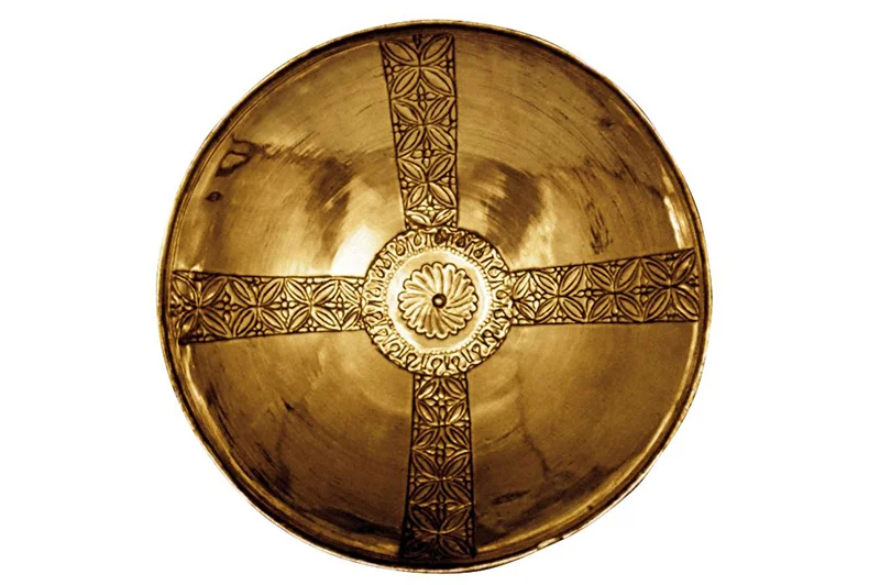 Silver bowl from Sutton Hoo. Seventh century, British Museum, London