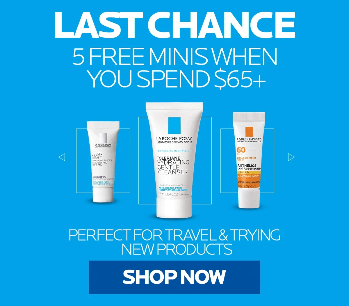 LAST CHANCE 5 FREE MINIS WHEN YOU SPEND $65+