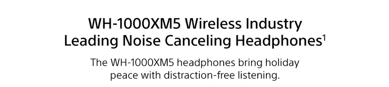 WH-1000XM5 Wireless Industry Leading Noise Canceling Headphones1