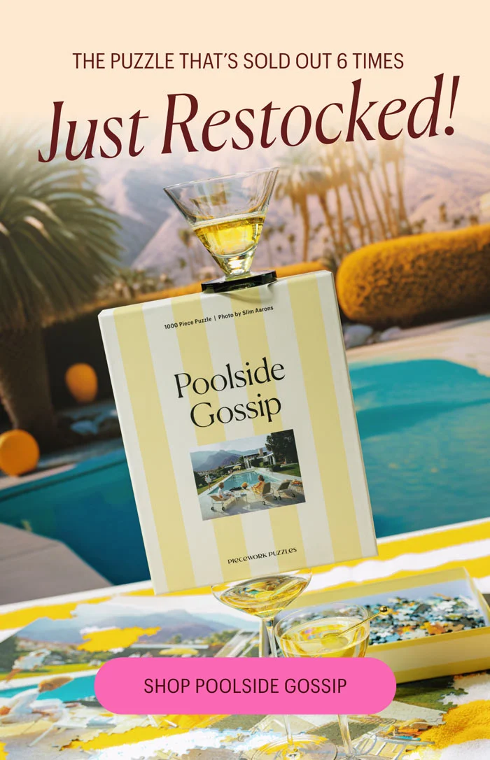 The Puzzle that's sold out 6 times - Just Restocked! Shop Poolside Gossip