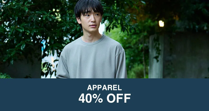 Shop Apparel 40% OFF