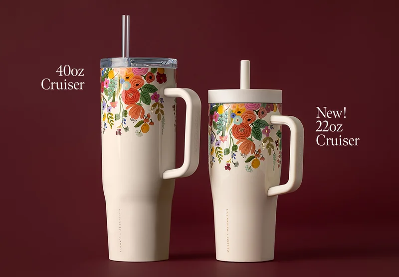 New leakproof Rifle Paper Co. 22oz Cruisers