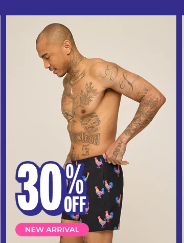 Classic Swim Trunk: The Cockadoodle Doozies 5.5"