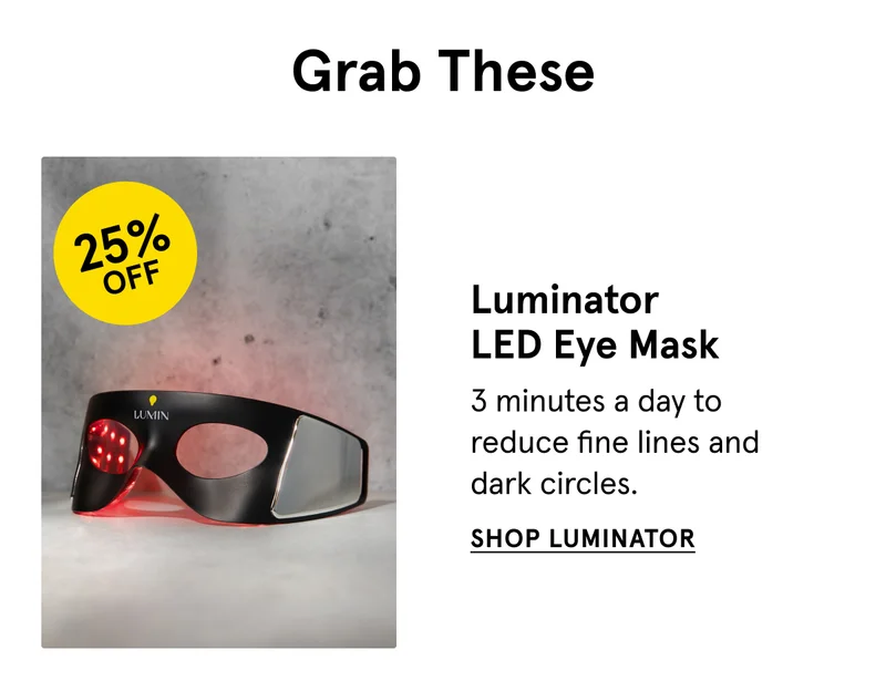 25% Off Luminator LED Eye Mask