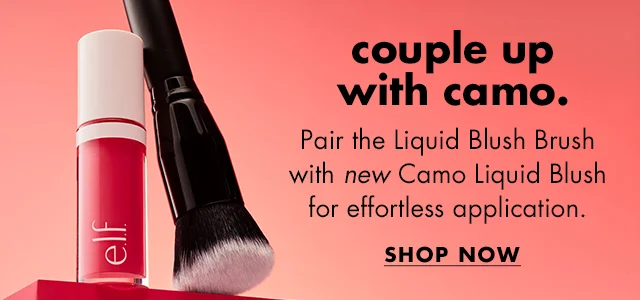 Pair the Liquid Blush Brush with new Camo Liquid Blush for effortless application Pair the Liquid Blush Brush with new Camo Liquid Blush for effortless application