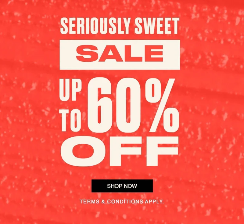 Sale Up to 60% Off