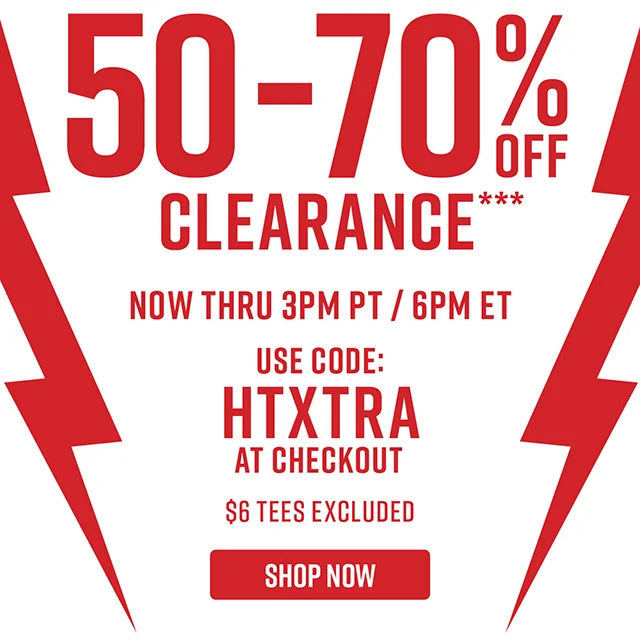 50 to 70 Percent Off Clearance