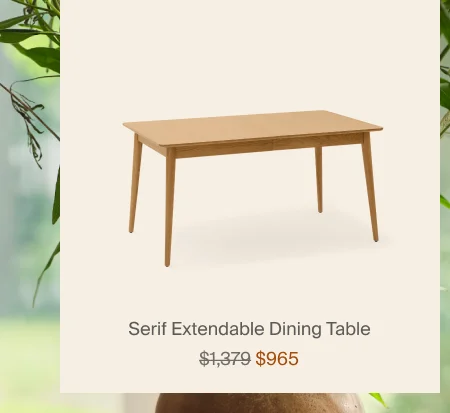 Serif Extendable Dining Table