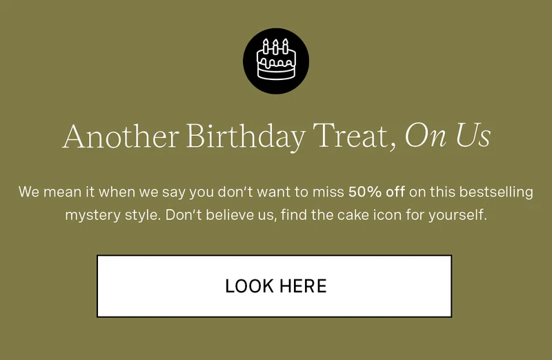 Birthday Sale