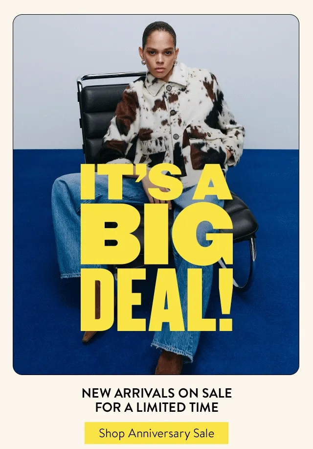 It's a big deal! Woman in cow-print jacket and jeans; man in tropical-print camp shirt.