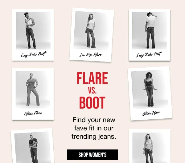 Flare vs Boot Shop Women's