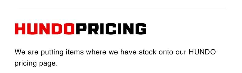 Hundo Pricing