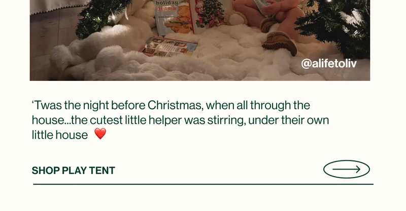 ‘Twas the night before Christmas, when all through the house...the cutest little helper was stirring, under their own little house ❤️