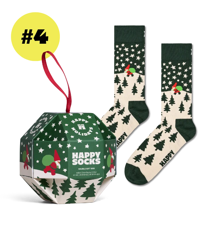 1-Pack Snow Globe Sock Gift Set