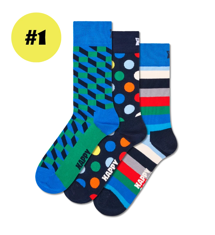 3-Pack Graphics Socks