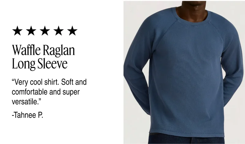 Waffle Raglan Long Sleeve