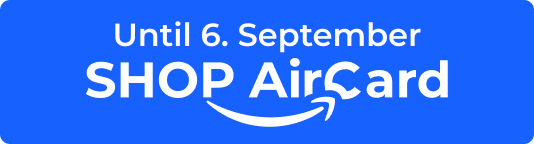 Until 6. September Shop AirCard