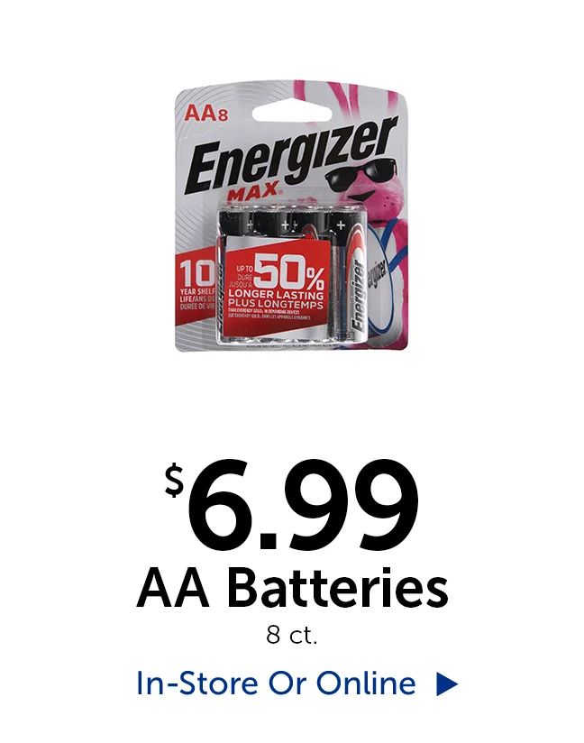 $6.99 AA Batteries - 8 count