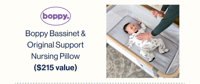 boppy. Boppy Bassinet & Original Support Nursing Pillow ($215 value)